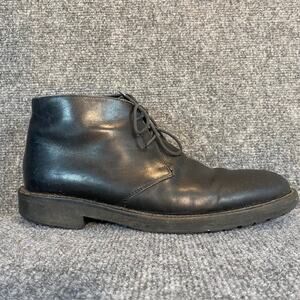 Banana Republic Black Leather Chukka Ankle Boots Mens 9.5 Comfortable